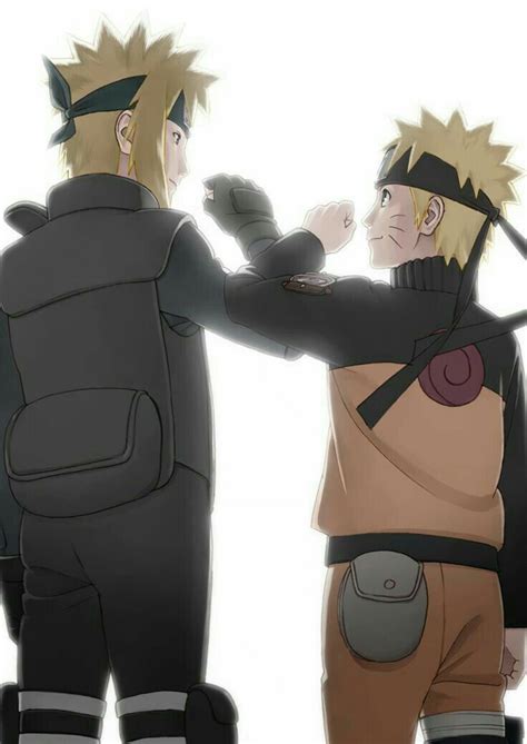 Minato And Naruto Father And Son Naruto Uzumaki Naruto Minato Anime