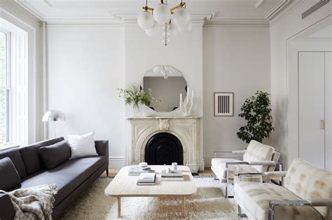 Balance the boldness of red with soft whites and natural textures. Photo 8 of 27 in Before & After: A 19th-Century Brooklyn ...