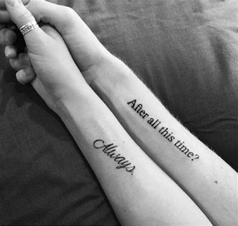32 Cute Couples Tattoos That Youll Fall In Love With Millions Grace Tatuagens Literárias