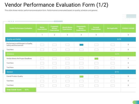 Printable Vendor Performance Evaluation Form Temp Vrogue Co
