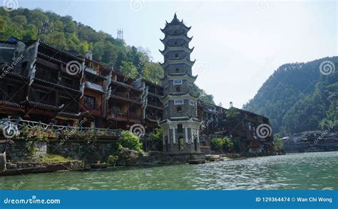 Ancient Town Of Phoenix China Stock Photo Image Of Look Forest