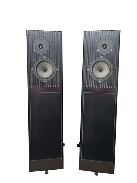 Pair Of Rega Ela Floor Standing Speakers Black Ebay