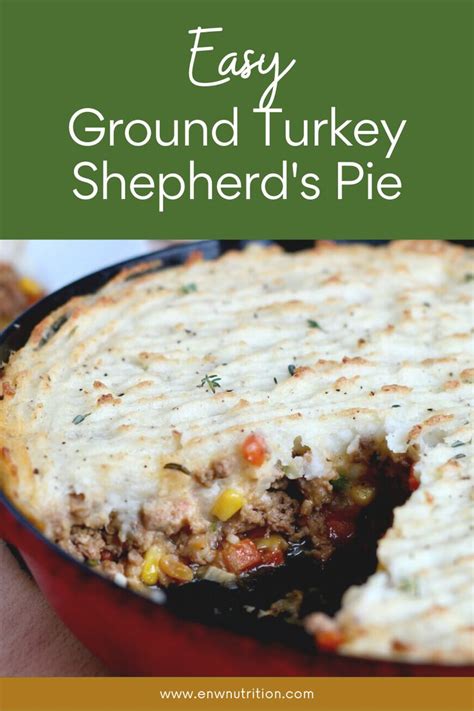 Ground Turkey Shepherd S Pie In A Cast Iron Skillet Recipe Ground