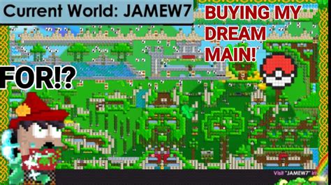 Buying My Dream Main World For So Pro World Omg Growtopia
