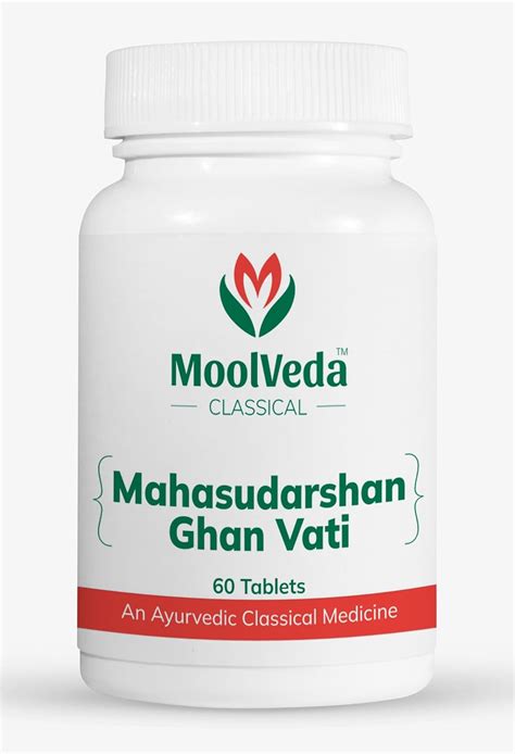 Buy Moolveda Mahasudarshan Ghan Vati Flufever And Immunity Care 60