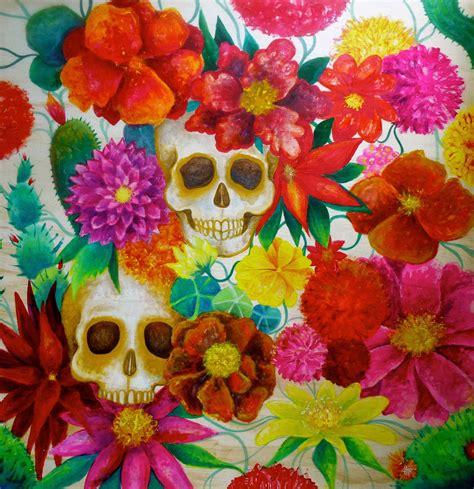 Mexican Flower Painting At Explore Collection Of