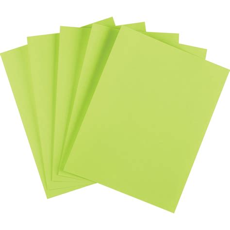 Staples Brights Multipurpose Paper 24 Lbs 85 X 11 Lime 500