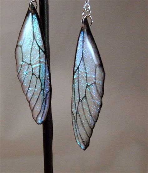 Fairy Wing Resin Earrings By Delightfullytwisted On Etsy Beaded