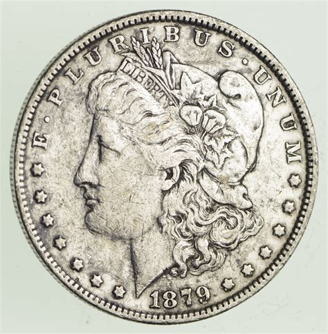 Ww Early 1879 Morgan Silver Dollar 90 Us Coin Nice Coin