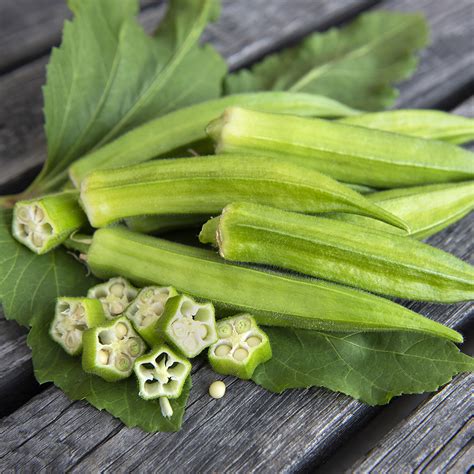 Okra F1 Baby Bubba Grönsaker Abelmoschus Esculentus Impecta