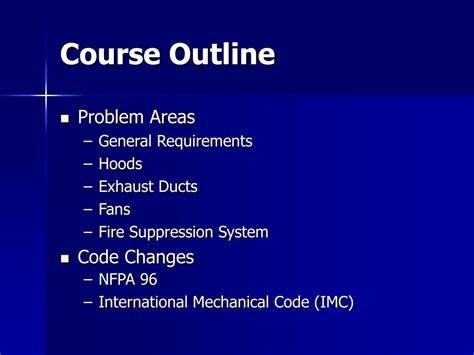 Nfpa section 96 or nfpa 96 deals specifically with commercial kitchen exhaust cleaning, inspection and maintenance. PPT - NFPA 96 and Building Code Requirements for ...