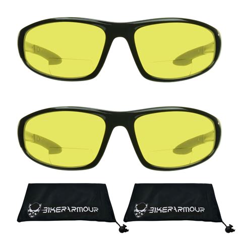 Sports Ansi Z87 Safety Bifocal Yellow Night Vision Glasses