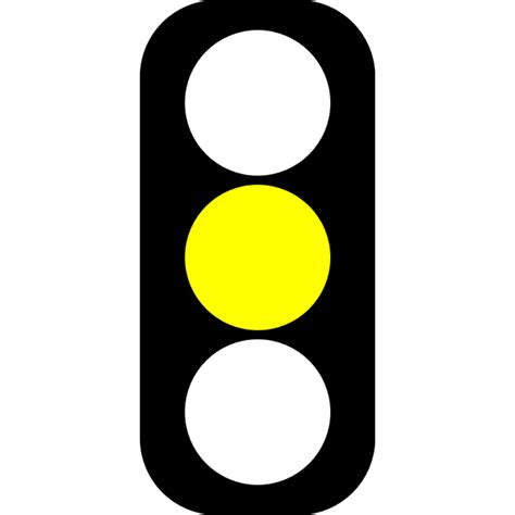 Yellow Traffic Light Indicator Free Svg