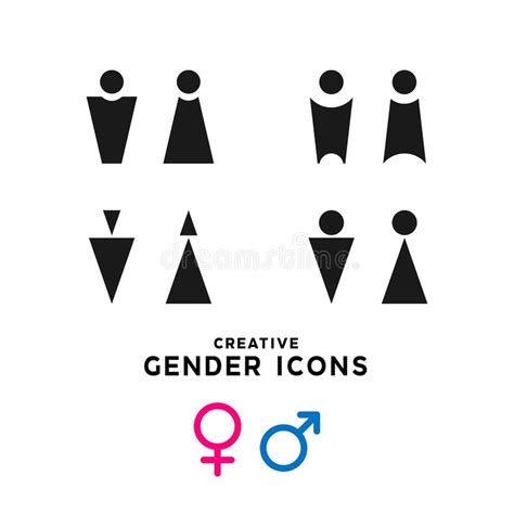 creative gender icons for designers stock vector illustration of element modern 215392293