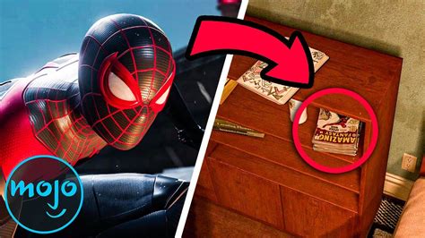 Top 10 Easter Eggs in Spider-Man Miles Morales - YouTube