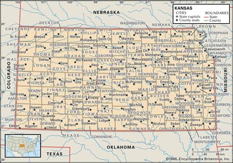 Kansas Map Kansas State Map