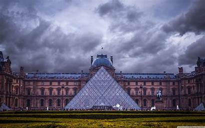 France Paris Desktop Louvre Museum 4k Wide