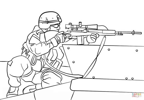 Army Sniper coloring page | Free Printable Coloring Pages