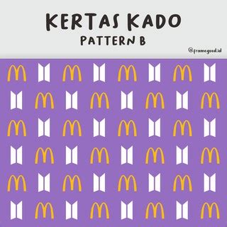 kertas kado BTS MEAL x MCD (ukuran A3+) / the bts meal mcdonalds butter