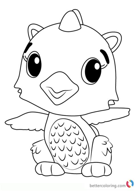 Polar Draggle from Hatchimals Coloring Pages - Free Printable Coloring