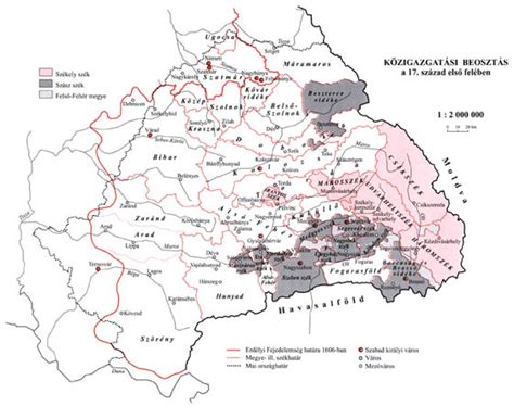 2016/05/28 1894 × 1528 geostratégia és erdély jövője. Erdély. Közigazgatási beosztás a 17. század első felében ...