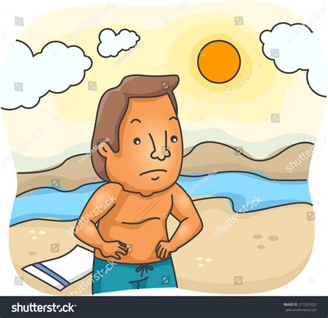 Illustration Featuring Man Unhappy Over His Stock Vector Royalty Free 211022422 Shutterstock