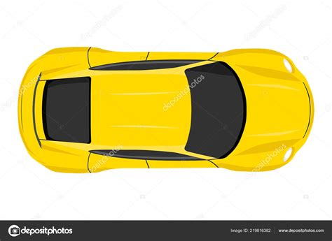 Car Top View Vector Illustration Flat Design Auto Illustration