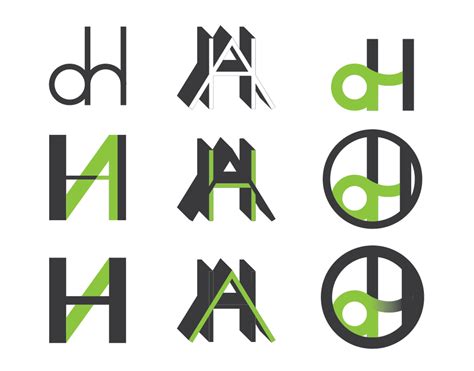 Check spelling or type a new query. Personal Initials (AH) logo design, ideas/direction ...