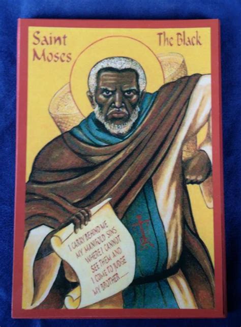 Icon Of St Moses The Black Etsy