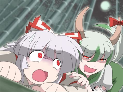 Shiro Sato Shirosato Ex Keine Fujiwara No Mokou Kamishirasawa Keine Touhou Silver Hair