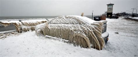 Lake Erie ‘ice Car’ Freed From Its Frozen Shell Abc News