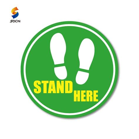 Custom Removable Keep Safe Distance Floor Stickerskeep Social Distance