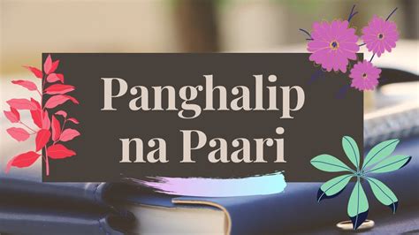 Panghalip Na Paari Filipino Leksyon Youtube