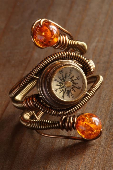 Steampunk Compass Ring By Catherinetterings On Deviantart