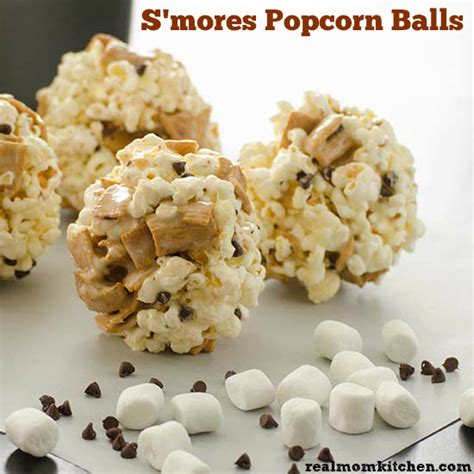 Smores Popcorn Balls Real Mom Kitchen
