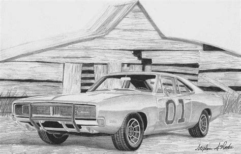 Ofrecemos projectos para aperturas & instalaciones. 1969 Dodge Charger General Lee Muscle Car Art Print Mixed ...