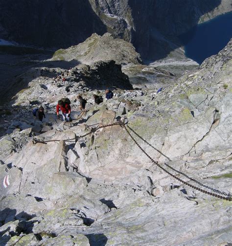 We started our hike a little before 9 am and it was already like a highway to rysy, so i recon, the best experience would be to. File:Na rysy z polski.jpg