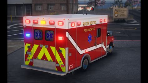 Gta5fivem South Metro Fire Rescue 2018 E 450 Ambulance Youtube