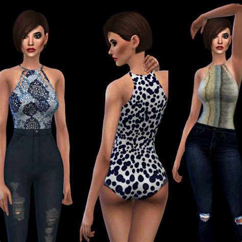 Leo 4 Sims Celeste Bodysuit Sims 4 Downloads
