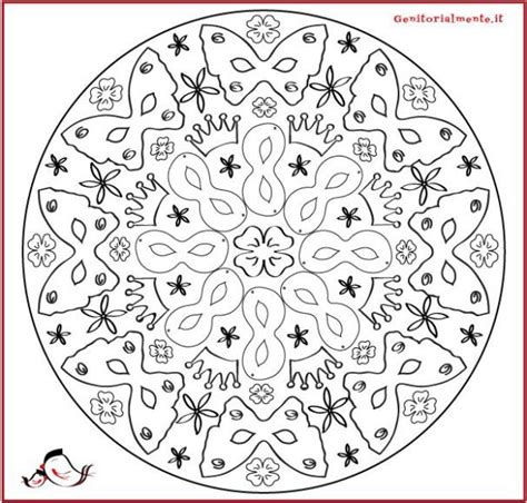 Dies ist eine feier des überflusses. Mandala di carnevale da stampare e colorare | Genitorialmente | Decorazioni carnevale, Mandala e ...