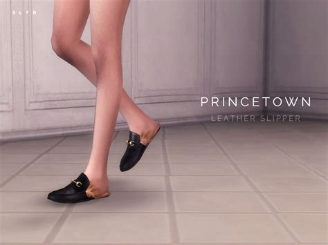 Leather Slipper Princetown Gucci By Slyd Sims Sims 4 Cc Shoes