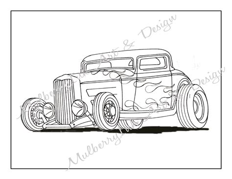 Hot rod coloring page cart toon cars coloring pages. Coloring Page Classic Car Coloring Page Hot Rod Coloring Page