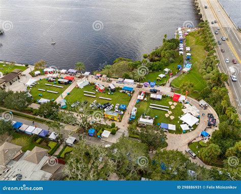 Aerial Photo Super Scenic 150 Mile Garage Sale Extravaganza at Ormond