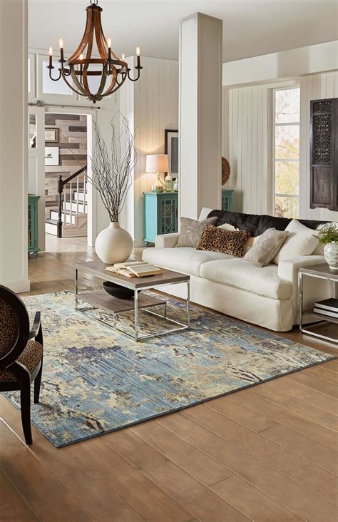 Karastan Elements Captivate Indigo Area Rug Living Room Rug Size