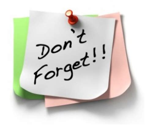 Don't forget to remember 5. Reminder remind clip art download - ClipartBarn