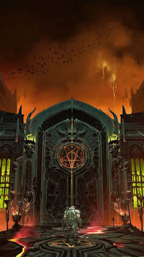 Doom Eternal Doomguy Hells Gate 4k Hd Wallpaper Rare Gallery