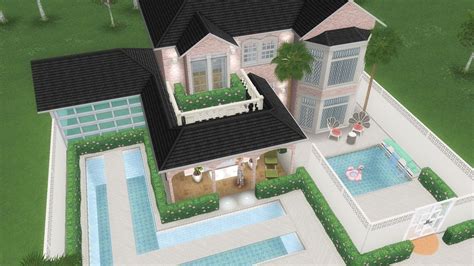 The Sims Freeplay Casa Rosa 💗 Projectos De Casas Casas Casa Sims