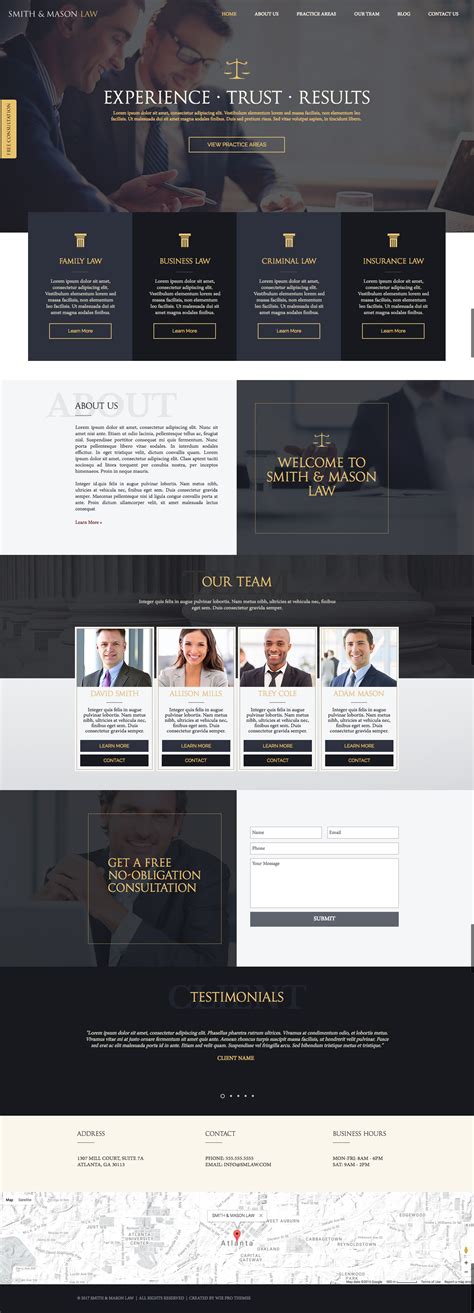 Law Firm Attorney Website Design Theme Cv Website Lawyer Website Law
