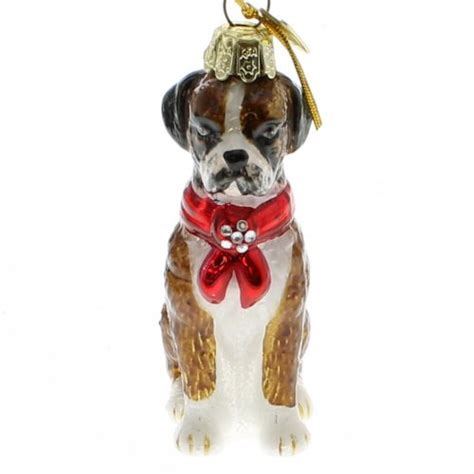 Combined christmas 2020 accessories hats, ornaments, decorations, cards, outfits, ugly sweater, pajamas, costume, lights. Boxer Dog Christmas Ornaments | Christmas Mosaic
