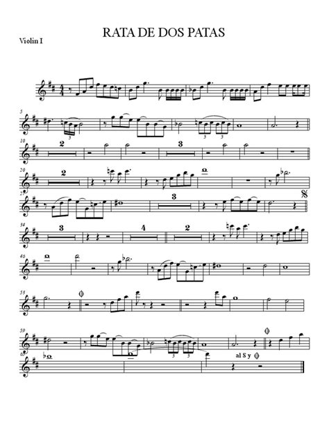 Rata De Dos Patas Mariachi Violin 1 Pdf